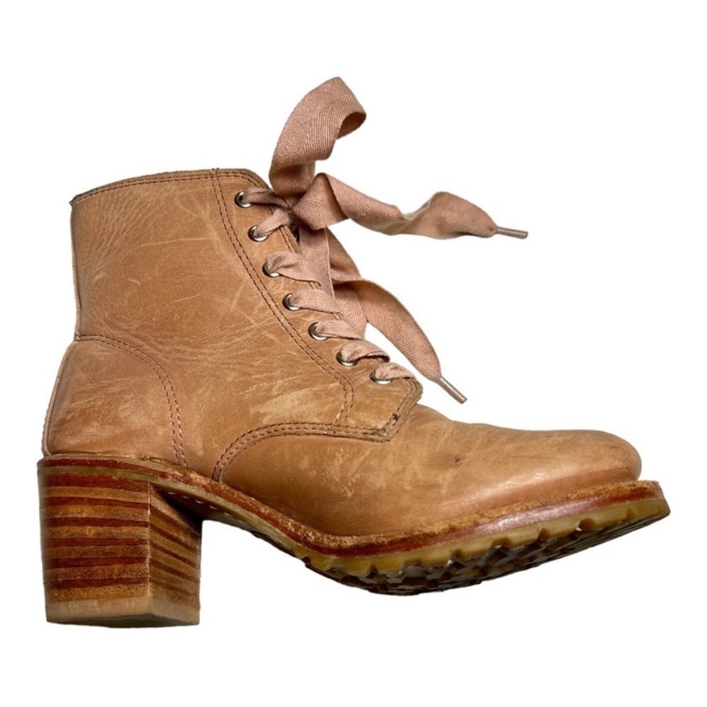 Frye Sabrina 6G lace up heeled booties size 6M - Picture 4 of 13